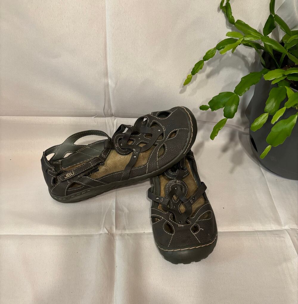 Women’s JBU by Jambu Sydney Memory Foam Blue Mary Jane Shoes Sandles, size 7.5